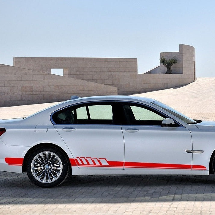 Striped Personality Car Decal Car Body Sticker Garland